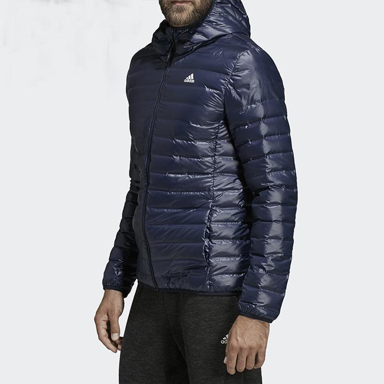 adidas Мужская пуховая куртка с капюшоном Varilite Legend Ink DX0785