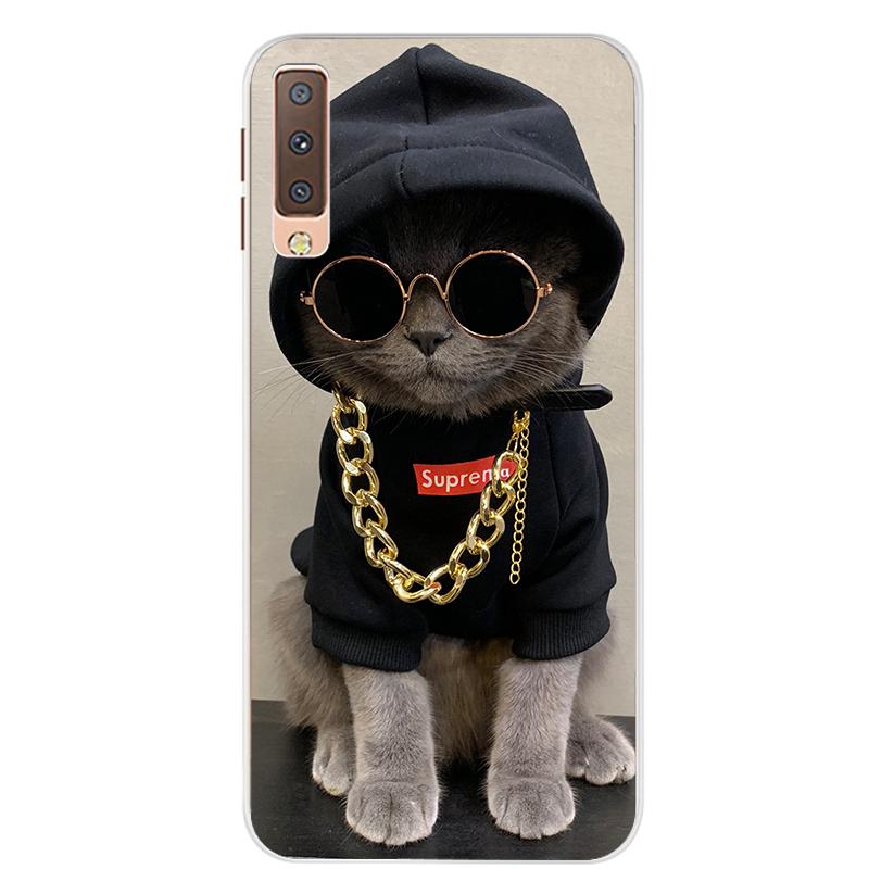 Чехлы для Samsung Galaxy A7 2018, силиконовый цветной чехол для телефона, чехол для Samsung A7 2018 A750 A750F, защитный корпус 6,0 дюймов