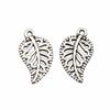 Jewellery Brand: WYISYWG Antique Silver Color Leaf Charms 18x10mm 20Pieces