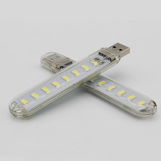 Мини-питьевой USB 5 В 3 постоянного тока шкаф 8 светодиодов шкаф ночник настольная лампа для чтения