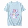 Футболка NEEDY GIRL OVERDOSE Футболки из 100% хлопка Летняя свободная рубашка Одежда с игрой в стиле аниме Футболки с кавайной графикой Футболки с мультяшными персонажами