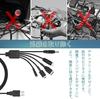 USB Charging Compatible with Nintendo New 3DS 3DS DSi GBA Wii and PSP Multifunctional Charging Fast High Breakage USB Charging 5-in-1 Cable, 1.2m,