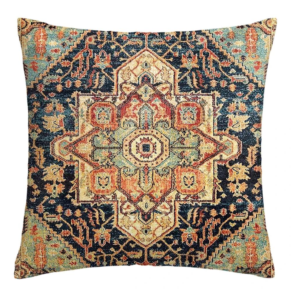 Moroccan Ethnic Cushion Cover, Short Plush Pillowcase 40x40 45x45 50x50 60x60, Sofa Decorative Cushion Cover, Home Decoration