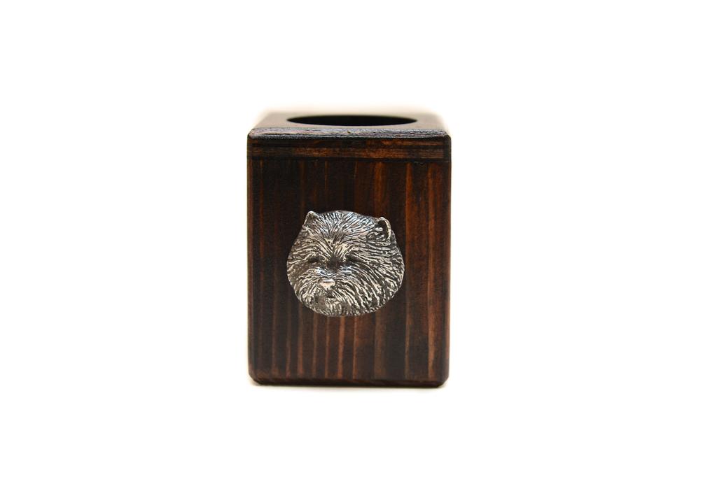 West Highland White Terrier, Westie – Wooden candle holder with a dog, a unique souvenir after losing a dog | Art-Dog