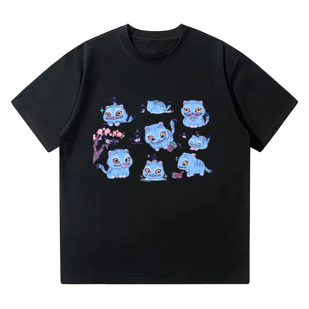 K-Pop Demon Hunters Tiger T-Shirt Merch K-Pop Hunters Tigers Fans Top Cute Animal T-Shirt Unisex Anime Aesthetic Cape