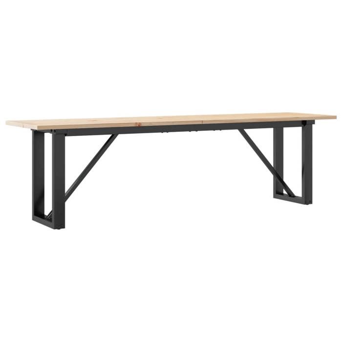 VidaXL Table Basse Cadre en O, Table d'Appoint, Bout de Canapé, Meuble de Salon Salle de Séjour, 160x40x45 cm Bois de Pin 3282668