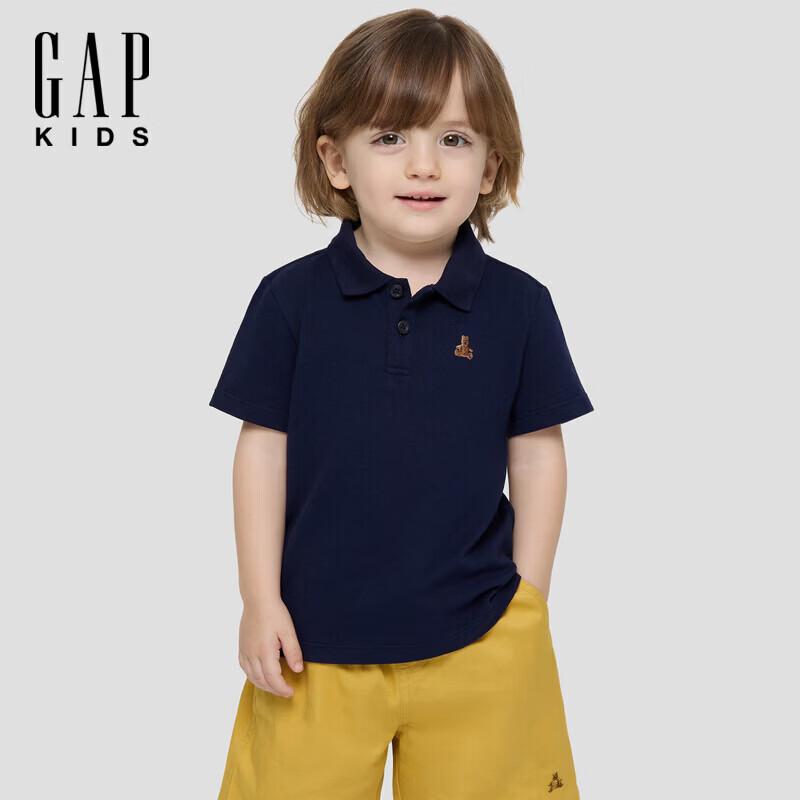GAP Boys' Toddler Bear Embroidered Short Sleeve Polo Shirt