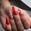 Красный сердечко Маникюр ко Дню святого Валентина - Носимые накладные ногти и наклейки для ногтей