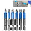 6pcs Anti Slip Phillips Screwdriver Bits Single Head Cross Head Bit 50mm Drill Bit Screw