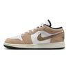 Детские кроссовки Air Jordan 1 Low SE GS Brown Elephant Hemp Metallic-Gold White DZ5368-201
