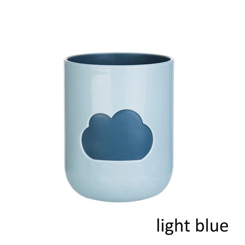 1 шт., чашка для зубной щетки с рисунком облаков, большая чашка для пар, пластиковая кружка для мытья зубов, принадлежности для ванной комнаты