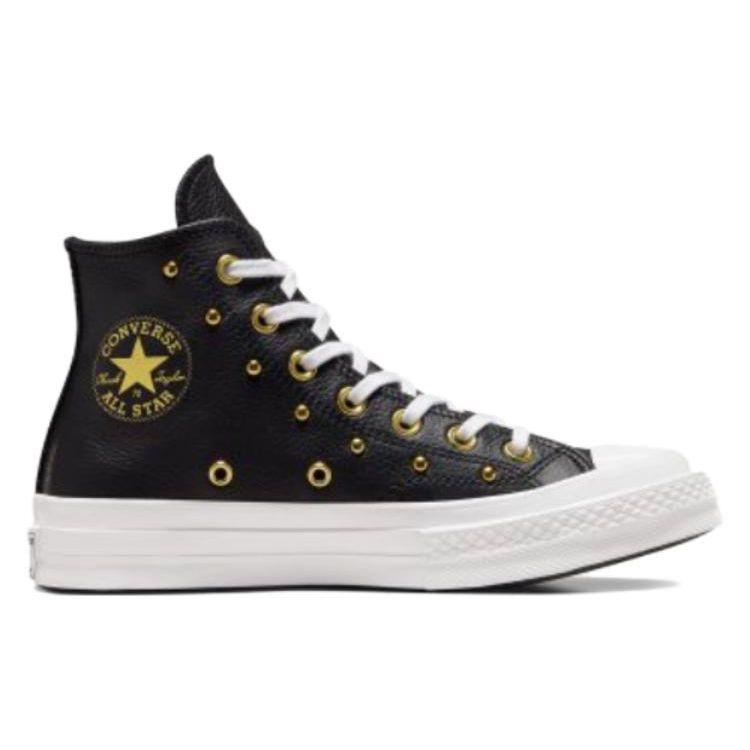 Converse Chuck 70 Star Круглый Носок Удобные Универсальные Высокие Кеды из Канваса Унисекс Черные A06809C