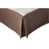 Taupe Plain Valance Bed Base Cover 180x200 Cm