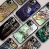 Магнитный чехол для телефона 'Сова в лунном свете' Для APPLE iPhone 17 Air 16 14 13 12 Pro Max 15 Plus Беспроводная зарядка С крышкой MagSafe