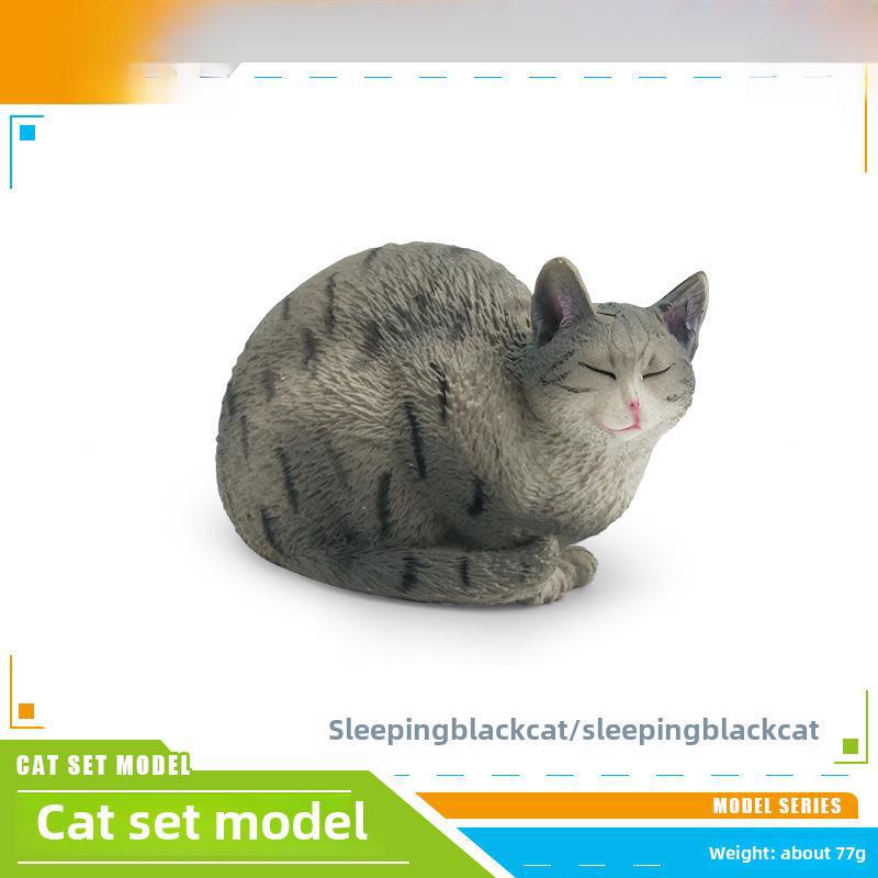 Детский набор игрушек «Черно-белый котенок» — китайские сельские украшения в виде кошечки