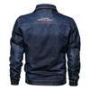 Men's Solid Denim Jacket Spring Autumn Casual Slim Fit Bomber Jackets Male Jean Jacket Outwear Male Cowboy Plus Size