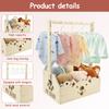 Деревянный ящик для хранения Корзина для одежды для детского душа Коробка-органайзер для игрушек Детский переносной С длинной ручкой Для мальчиков и девочек Подарочная корзина