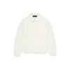 Essentials Knit Polo Cloud Dancer Men Tops Cream 192BT232181F
