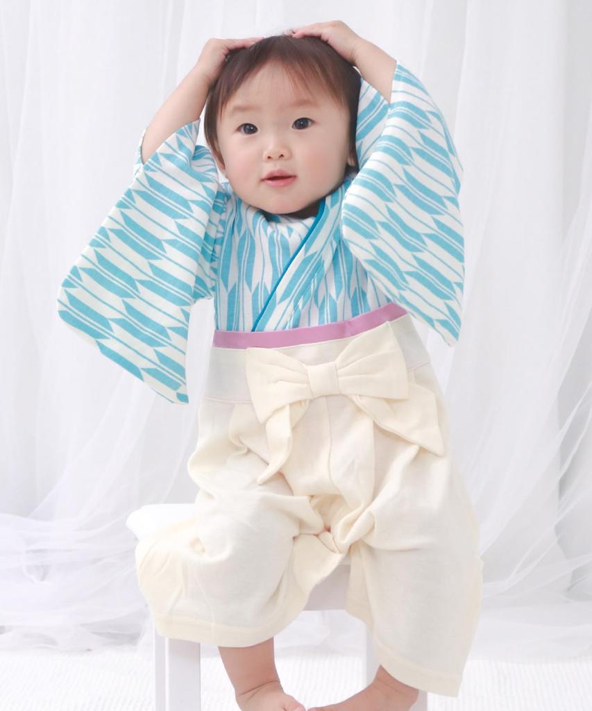 Комбинезон Hakama Rompers Baby Hakama Girls Yabane [KYOETSU] (60, 7. Саксофон)