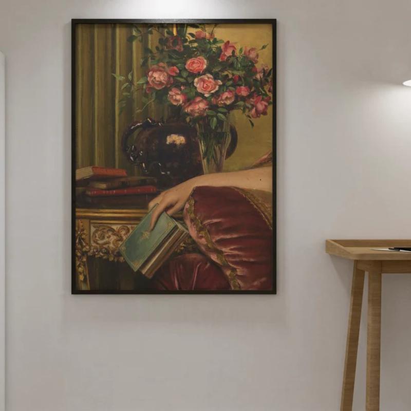 Canvas Wall Art,Vintage Portrait,Alter Portrait,Alter Painting Print,Moody Decor,Gallery Wall Set,Antique Baroque Oil Painting