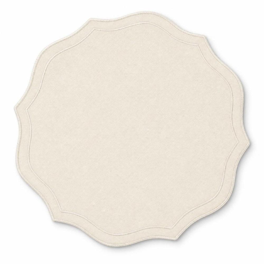 Anti-Slip Linen Embroidered Placemats 39×39cm Cotton Linen Table Mats Dining Mats  Dining Table Use