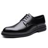 Мужские классические лоферы с платформой. Деловые формальные кожаные туфли для официальных мероприятий. Туфли для конференции.