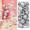 8 СМ 24 ШТ. Рождественские Подвесные Шаровые Украшения Небьющиеся Рождественские Елочные Украшения Комплект Рождественские Украшения Шары для Праздника Свадьбы Декор