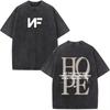 Футболка Rapper Nf Hope Tour Мужская Модная Винтажная Стиранная С Коротким Рукавом Хлопковая Повседневная Футболка Подарок для Фанатов