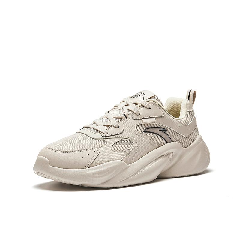Anta Модные Универсальные Нескользящие Дышащие Низкие Повседневные Кроссовки Мужские кроссовки Бежевый 912528802Q-2