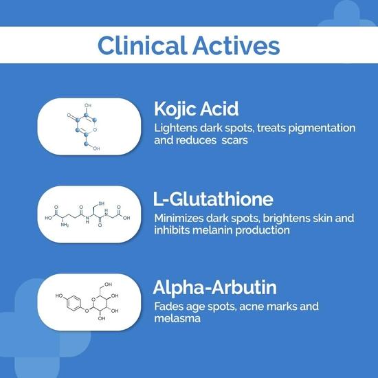 Ежедневное мыло Derma Co Kojic Acid + Glutathione Syndet с койевой кислотой, L-глутатионом и альфа-арбутином для осветления и придания яркости коже - упаковка из 2 шт.