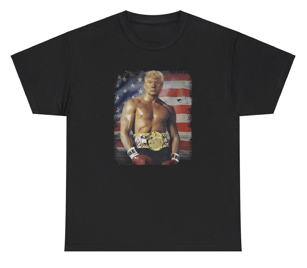 Trump Boxing T Shirt Funny Republican Meme Vintage Silly Novelty Humor Tee