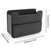 SEAMETAL Car Interior Storage Organizer Foldable Leather Trash Bin Seatback Hanging Multi Pocket Car Door Storage Box Accessories