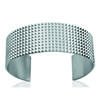 [L0472] - Silver 'Choreography' Steel Bracelet - 66 Mm 23 Mm