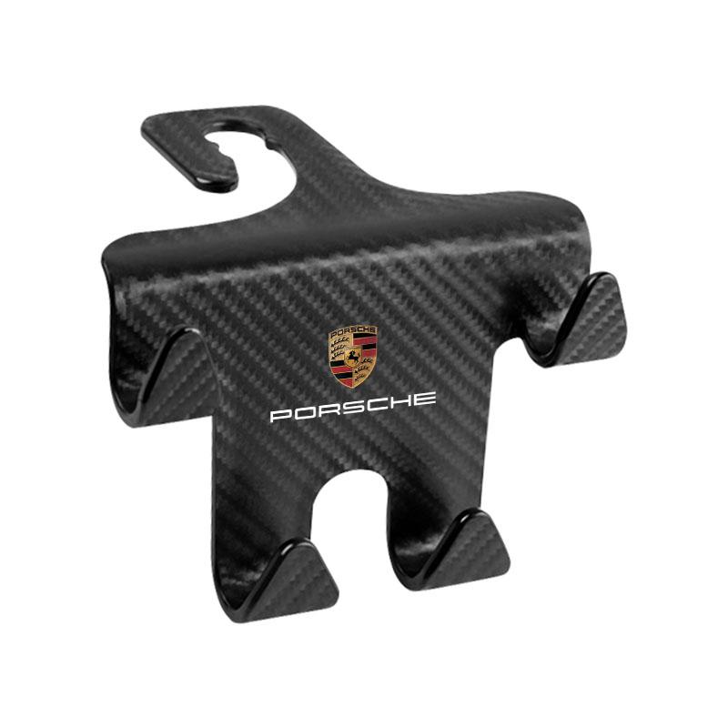 Крючок на подголовник автомобильного сиденья Универсальный держатель для телефона Органайзер на спинку сиденья Для Porsche Boxster Cayenne Panamera Macan Cayman 911 918 996 917 991