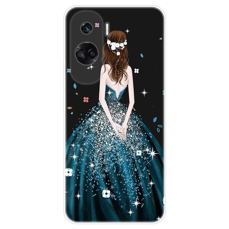 Для Honor 90 lite Honor90 lite чехол Мягкая силиконовая задняя крышка Мультяшный чехол для телефона Модный