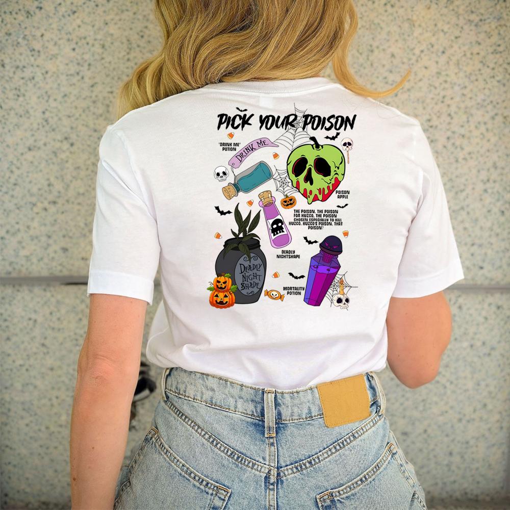 Pick Your Poison Shirt Villain T-Shirt Kuzco Poison Shirt Poison Apple Shirt Holiday Halloween Shirt Halloween Family Gift