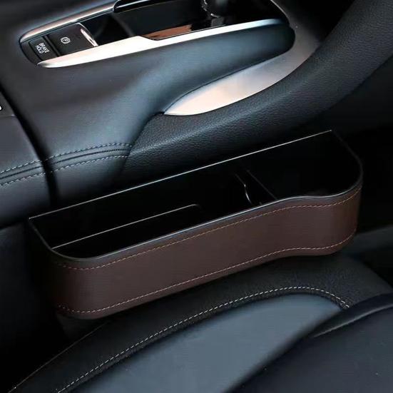 Универсальный ящик для хранения автомобильного сиденья, искусственная кожа, автомобильный держатель для чашки, органайзер для сиденья, отсек, герметичный кошелек, стеллаж для хранения телефонных карт