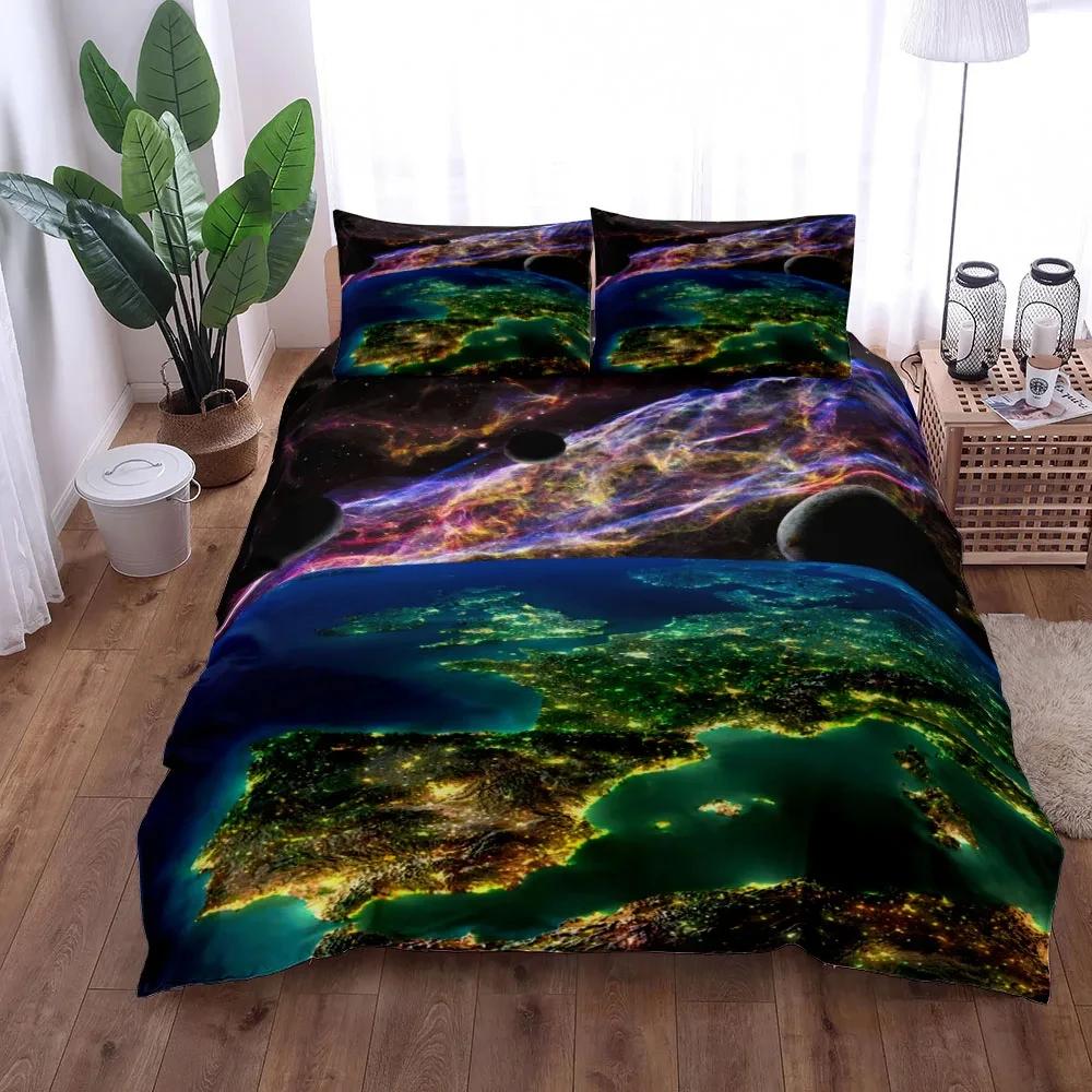 Worm Hole Astronomy Duvet Cover Set King Queen Double Full Twin Single Size Bed Linen Set Duvet Cover Bed Set Quilt Cover Pillow