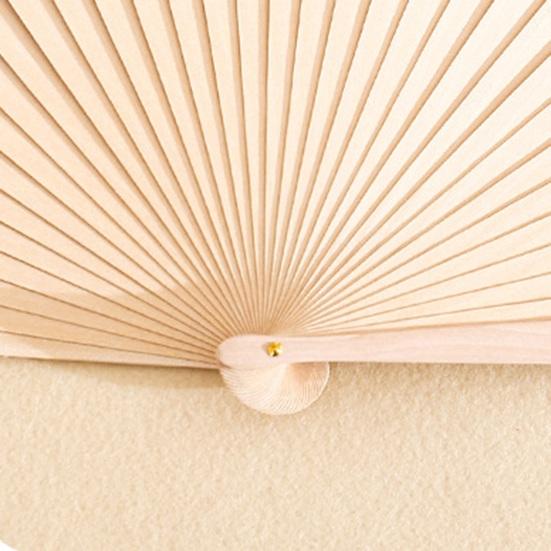 Деревянный складной веер с цветной каймой DIY Раскрашивание Ручной веер Винтажный Декоративный веер Реквизит для танцевальных выступлений Аксессуары для вечеринок