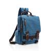 Mini Canvas Body 2 Types Available [LeafIn] Rucksack, Stylish, Lightweight, Bag, Men's, Women's, Unisex, (Blue B)
