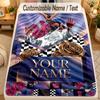 Flannel BlanketKendrick Lamar Custom Name Text Personalized Soft Warm Throw Blanket Home Decor Gift