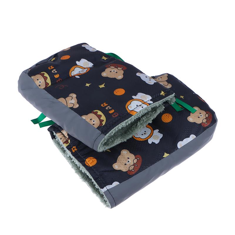 Мотоциклетные муфты на руль Зимние Воздушные 3D ПУ Пух Ветрозащитные Водонепроницаемые Перчатки Мотоциклетные Ручки Руля Накладки на Руки Перчатки