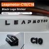 Для Leapmotor C10 C16 Черненая Наклейка-Буква на Значок Автомобиля Черный Воин Аксессуары для Внешней Модификации