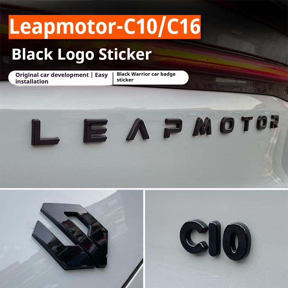 Черный Воин Наклейка с Буквой на Эмблему Автомобиля Leapmotor C10/C16 для Внешней Модификации
