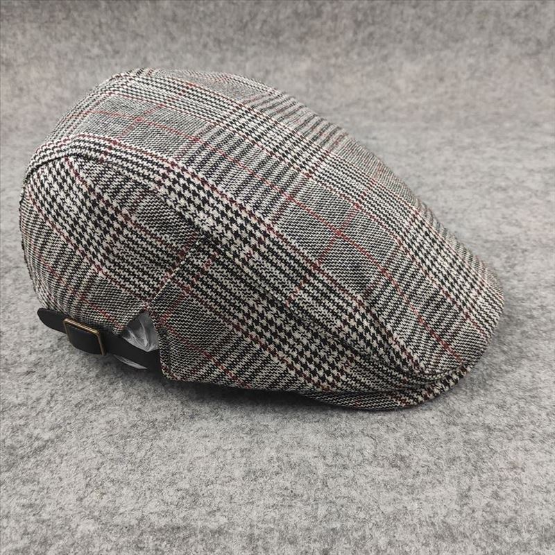 Plaid cap casual style simple forward hat retro plaid men's hat couple women's hat casual versatile