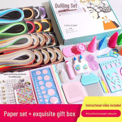 Набор для квиллинга из бумаги Qiaoguan DIY с шаблонами