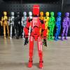 3D Printed Multi-jointed Robot Action Figure with Weapon Robot Model Movable Joint Figurine Desktop Decoration Ornament