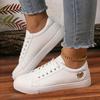 Маленькие белые туфли женские 2025 новые мягкая подошва нескользящие для бега студенческие повседневные под все на плоской подошве базовые студенческие женские кеды