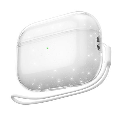 Блестящий прозрачный чехол для Airpods Pro 4 2 Gen 1 3 Air Pods Airpodspro 2023 2022 2019 2-го поколения Силиконовые противоударные защитные аксессуары 1-го поколения