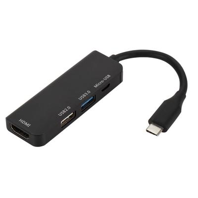 HUB Type-C к Micro USB 3.0 2.0 HDMI Thunderbolt 4-портовый адаптер-сплиттер, совместимый с MacBook Pro